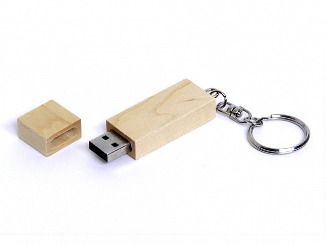 USB 2.0- флешка на 64 Гб прямоугольная форма, колпачок с магнитом с логотипом в Москве заказать по выгодной цене в кибермаркете AvroraStore