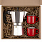 Набор для кофе Dacha, красный с логотипом в Москве заказать по выгодной цене в кибермаркете AvroraStore