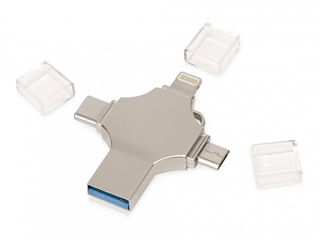 USB-флешка 3.0 на 32 Гб 4-в-1 Ultra с логотипом в Москве заказать по выгодной цене в кибермаркете AvroraStore