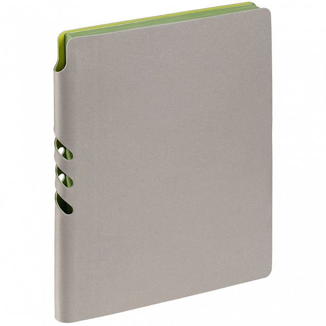 Ежедневник Flexpen, недатированный, серебристо-зеленый с логотипом в Москве заказать по выгодной цене в кибермаркете AvroraStore