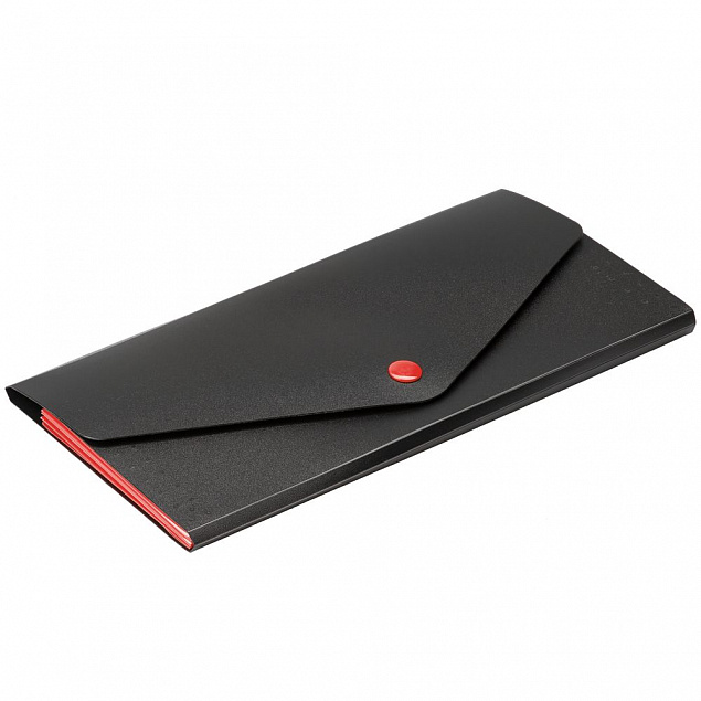 Органайзер для путешествий Envelope, черный с красным с логотипом в Москве заказать по выгодной цене в кибермаркете AvroraStore
