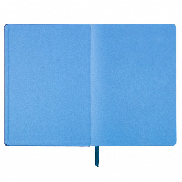 Ежедневник Blues недатированный, синий с голубым с логотипом в Москве заказать по выгодной цене в кибермаркете AvroraStore
