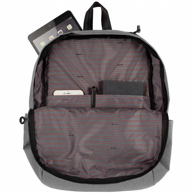 Рюкзак для ноутбука Burst Locus, серый с логотипом в Москве заказать по выгодной цене в кибермаркете AvroraStore
