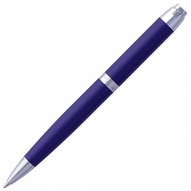 Ручка шариковая Razzo Chrome, синяя с логотипом в Москве заказать по выгодной цене в кибермаркете AvroraStore