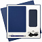 Подарочный набор Spark, синий (ежедневник, ручка, аккумулятор) с логотипом в Москве заказать по выгодной цене в кибермаркете AvroraStore