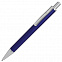 CLASSIC, ручка шариковая, синий/серебристый, металл с логотипом в Москве заказать по выгодной цене в кибермаркете AvroraStore