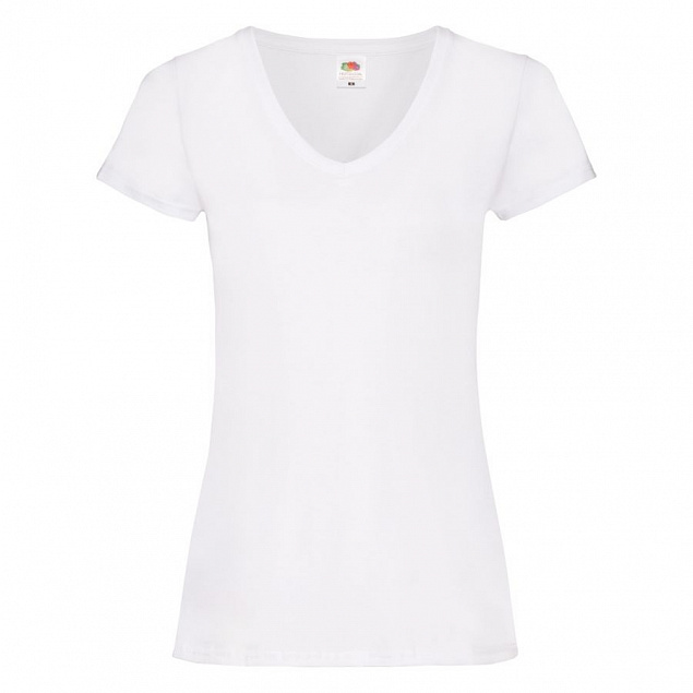 Футболка женская "Lady-Fit V-Neck T" с логотипом в Москве заказать по выгодной цене в кибермаркете AvroraStore