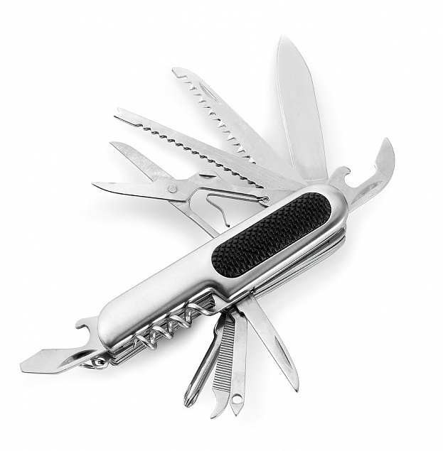 Многофункциональный инструмент, складной нож, 11 функций с логотипом в Москве заказать по выгодной цене в кибермаркете AvroraStore