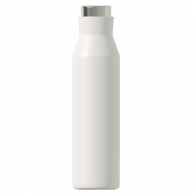 Термобутылка герметичная вакуумная Siluet, белая с логотипом в Москве заказать по выгодной цене в кибермаркете AvroraStore