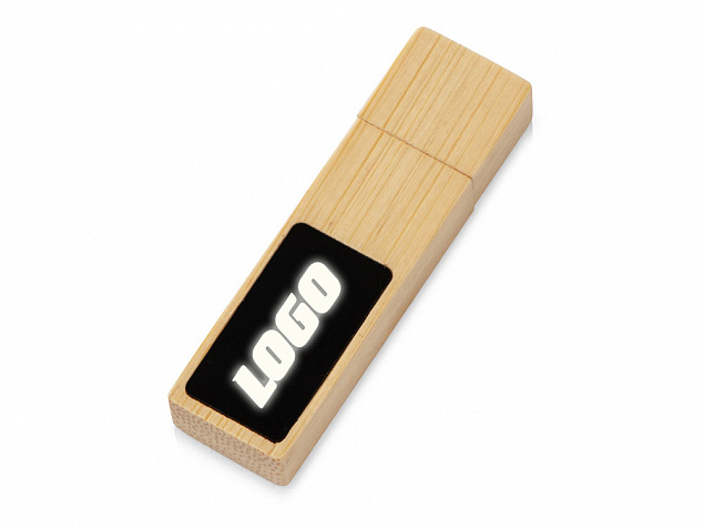 USB 2.0- флешка на 32 Гб c подсветкой логотипа «Bamboo LED» с логотипом в Москве заказать по выгодной цене в кибермаркете AvroraStore