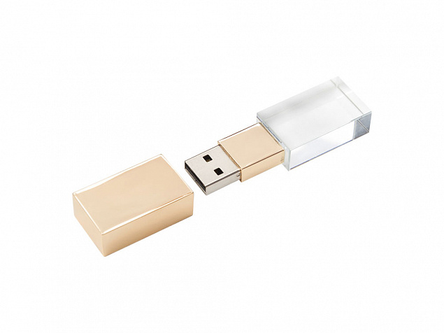 USB 2.0- флешка на 16 Гб кристалл классика с логотипом в Москве заказать по выгодной цене в кибермаркете AvroraStore