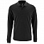 Рубашка поло мужская с длинным рукавом PERFECT LSL MEN, черный меланж с логотипом в Москве заказать по выгодной цене в кибермаркете AvroraStore