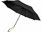 Birgit, складной ветроустойчивой зонт диаметром 21 дюйм из переработанного ПЭТ, черный с логотипом в Москве заказать по выгодной цене в кибермаркете AvroraStore