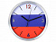 Часы настенные "Российский флаг" с логотипом в Москве заказать по выгодной цене в кибермаркете AvroraStore