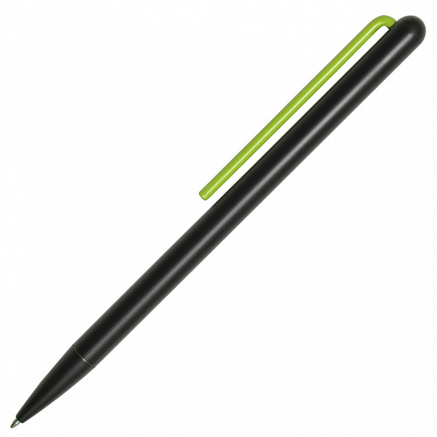 Шариковая ручка GrafeeX в чехле, черная с зеленым с логотипом в Москве заказать по выгодной цене в кибермаркете AvroraStore