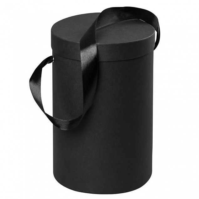 Подарочная коробка Rond, черная с логотипом в Москве заказать по выгодной цене в кибермаркете AvroraStore