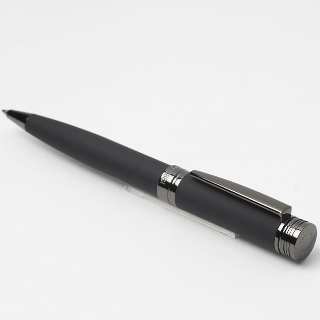 Ручка шариковая Zoom Soft Black с логотипом в Москве заказать по выгодной цене в кибермаркете AvroraStore