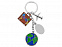 Брелок "Вокруг света" с логотипом в Москве заказать по выгодной цене в кибермаркете AvroraStore