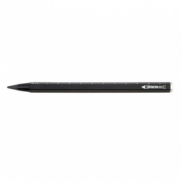 Вечный карандаш Construction Endless, черный с логотипом в Москве заказать по выгодной цене в кибермаркете AvroraStore