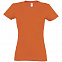 Футболка женская Imperial Women 190, оранжевая с логотипом в Москве заказать по выгодной цене в кибермаркете AvroraStore