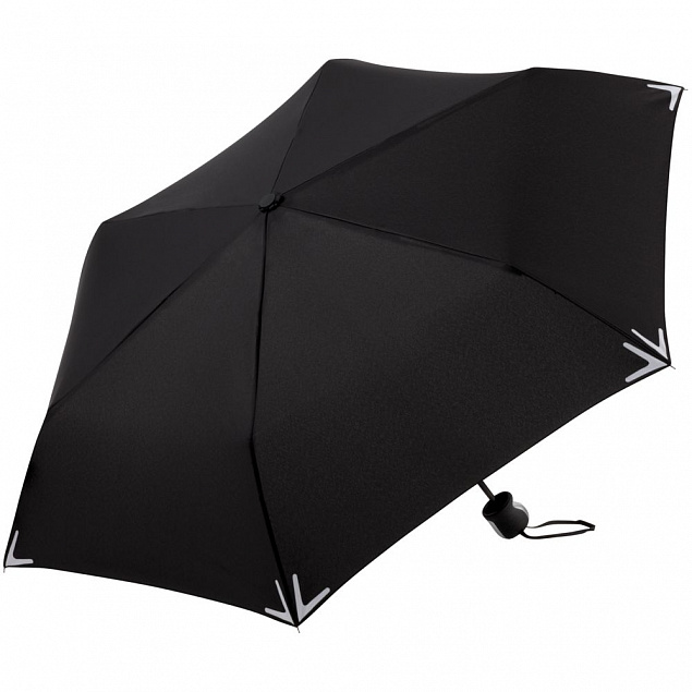 Зонт складной Safebrella, черный с логотипом в Москве заказать по выгодной цене в кибермаркете AvroraStore