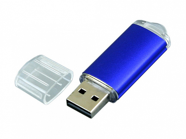 USB 3.0- флешка на 128 Гб с прозрачным колпачком с логотипом в Москве заказать по выгодной цене в кибермаркете AvroraStore