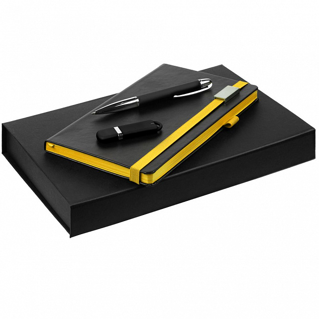 Набор Ton Memory, черный с желтым с логотипом  заказать по выгодной цене в кибермаркете AvroraStore