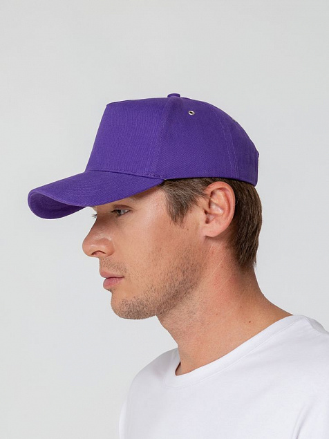 Бейсболка Standard, фиолетовая с логотипом в Москве заказать по выгодной цене в кибермаркете AvroraStore