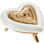 Шкатулка «Сердце», бело-золотая с логотипом в Москве заказать по выгодной цене в кибермаркете AvroraStore