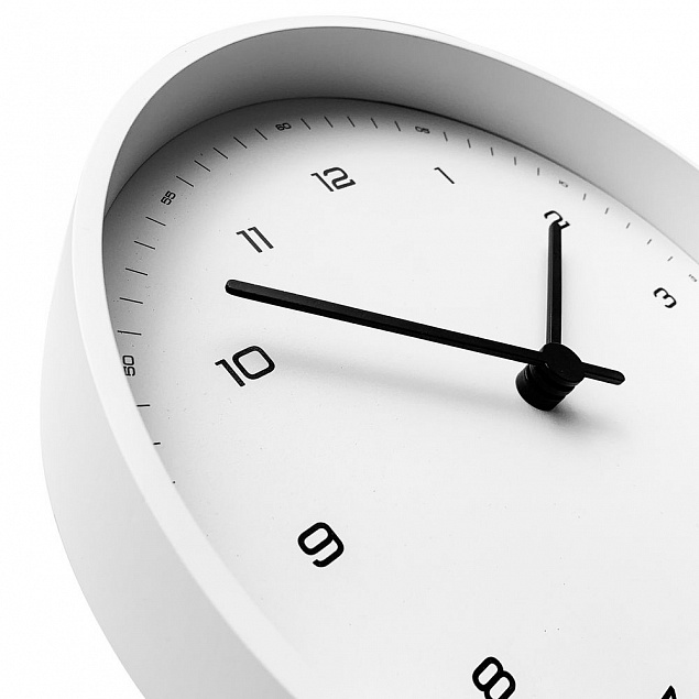 Часы настенные White, белые с логотипом в Москве заказать по выгодной цене в кибермаркете AvroraStore