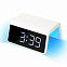 Настольные часы с беспроводной зарядкой 15W, Flame, белый цвет с логотипом в Москве заказать по выгодной цене в кибермаркете AvroraStore