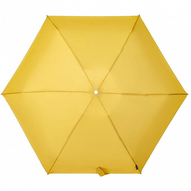 Складной зонт Alu Drop S, 4 сложения, автомат, желтый (горчичный) с логотипом в Москве заказать по выгодной цене в кибермаркете AvroraStore