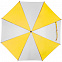 Зонт-трость Milkshake, белый с желтым с логотипом в Москве заказать по выгодной цене в кибермаркете AvroraStore