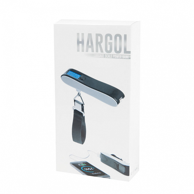 Универсальное зарядное устройство "Hargol" (2200mAh) с багажными весами с логотипом в Москве заказать по выгодной цене в кибермаркете AvroraStore