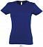 Фуфайка (футболка) IMPERIAL женская,Синий ультрамарин L с логотипом в Москве заказать по выгодной цене в кибермаркете AvroraStore