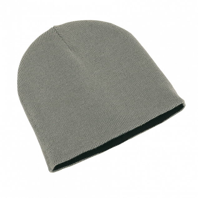 Двусторонняя шапка NORDIC, черный, серебристый с логотипом в Москве заказать по выгодной цене в кибермаркете AvroraStore