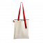 Шопер Superbag (неокрашенный с красным) с логотипом в Москве заказать по выгодной цене в кибермаркете AvroraStore