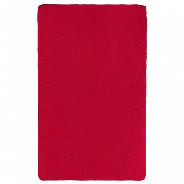 Флисовый плед Warm&Peace, красный с логотипом в Москве заказать по выгодной цене в кибермаркете AvroraStore