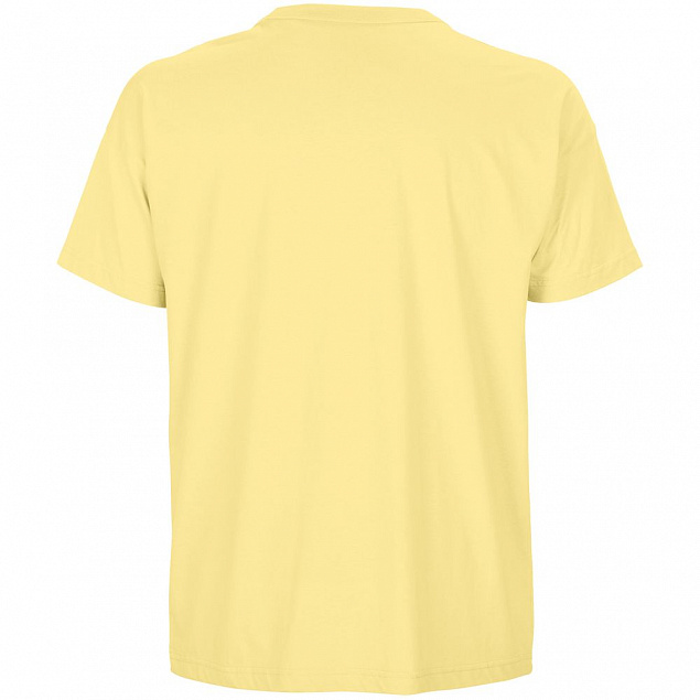 Футболка оверсайз мужская Boxy Men, светло-желтая с логотипом в Москве заказать по выгодной цене в кибермаркете AvroraStore