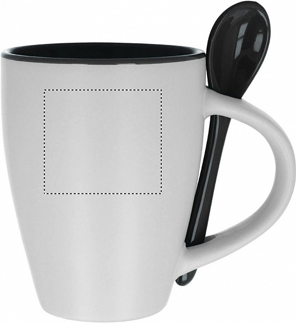 Чашка с ложкой с логотипом в Москве заказать по выгодной цене в кибермаркете AvroraStore