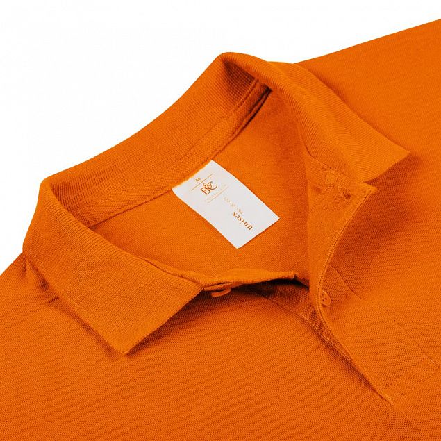 Рубашка поло ID.001 оранжевая с логотипом в Москве заказать по выгодной цене в кибермаркете AvroraStore