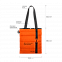 Шоппер Superbag Bubble, с кнопкой (оранжевый с черным) с логотипом в Москве заказать по выгодной цене в кибермаркете AvroraStore