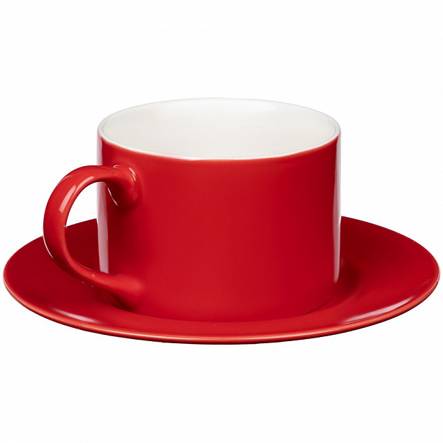 Чайная пара Clio, красная с логотипом в Москве заказать по выгодной цене в кибермаркете AvroraStore