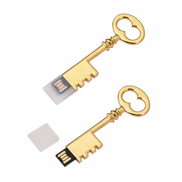 Флеш-карта USB 8GB "Золотой ключик" с логотипом в Москве заказать по выгодной цене в кибермаркете AvroraStore