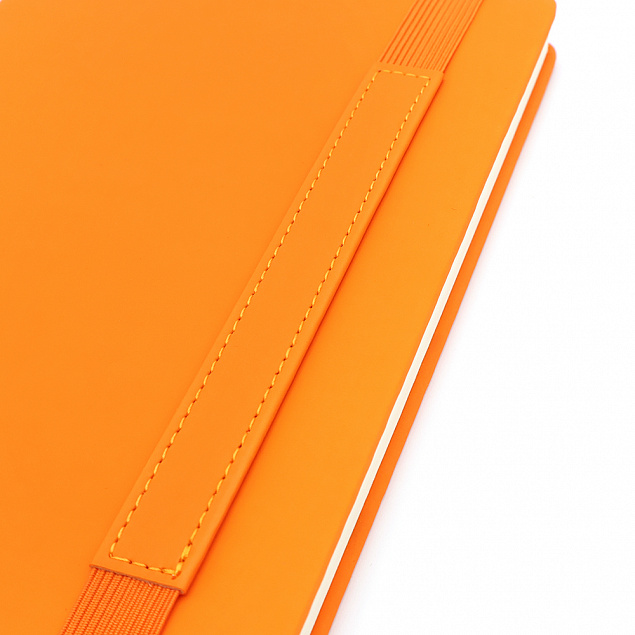 Блокнот A5 &quot;Champion&quot; с широкой застёжкой, оранжевый с логотипом в Москве заказать по выгодной цене в кибермаркете AvroraStore