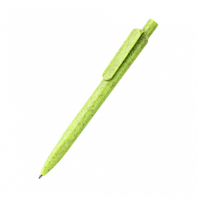 Ручка из биоразлагаемой пшеничной соломы Melanie, зеленая с логотипом в Москве заказать по выгодной цене в кибермаркете AvroraStore