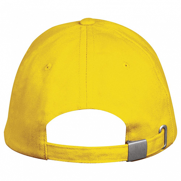 Бейсболка LONG BEACH, желтая с логотипом  заказать по выгодной цене в кибермаркете AvroraStore
