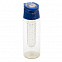 Бутылка для воды Frutello 700 мл, синий / бесцветный с логотипом в Москве заказать по выгодной цене в кибермаркете AvroraStore