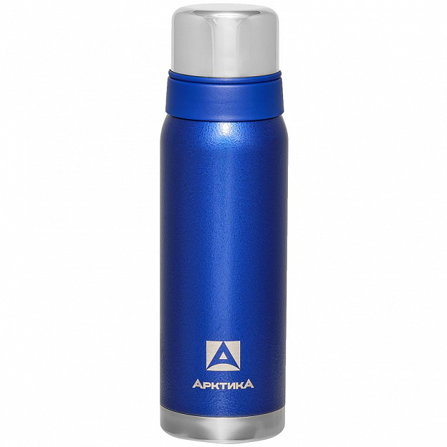 Термос «Арктика Hammerite 750», синий с логотипом  заказать по выгодной цене в кибермаркете AvroraStore