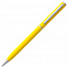 Ручка шариковая Hotel Chrome, ver.2, желтая с логотипом в Москве заказать по выгодной цене в кибермаркете AvroraStore